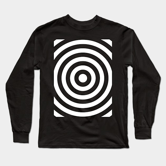 Bullseye (white print) Long Sleeve T-Shirt by MarbitMonster